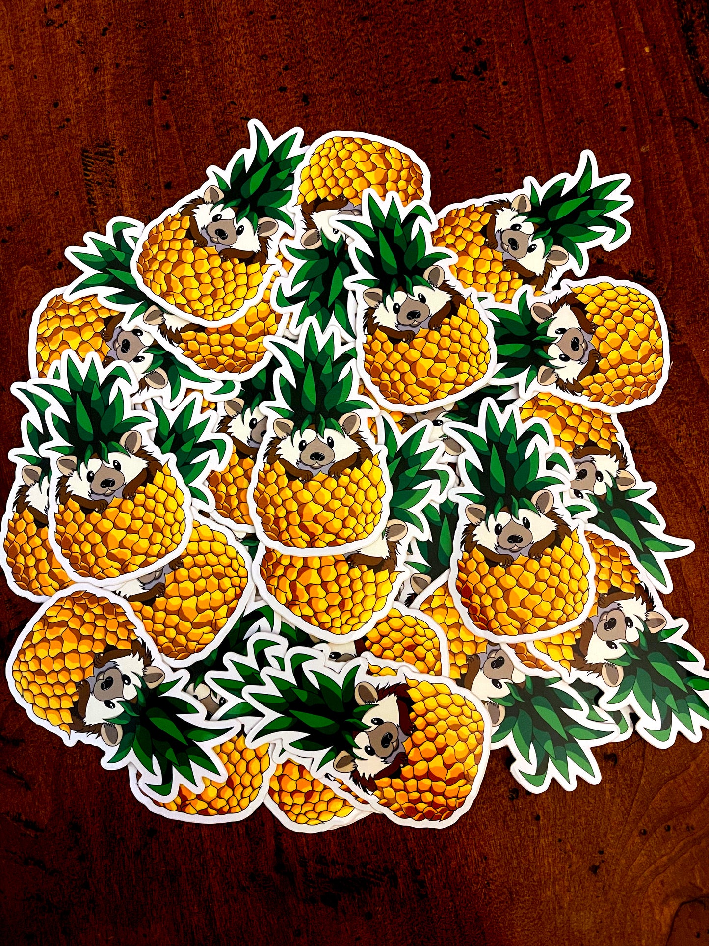Pineapple Hedge Hog Sticker
