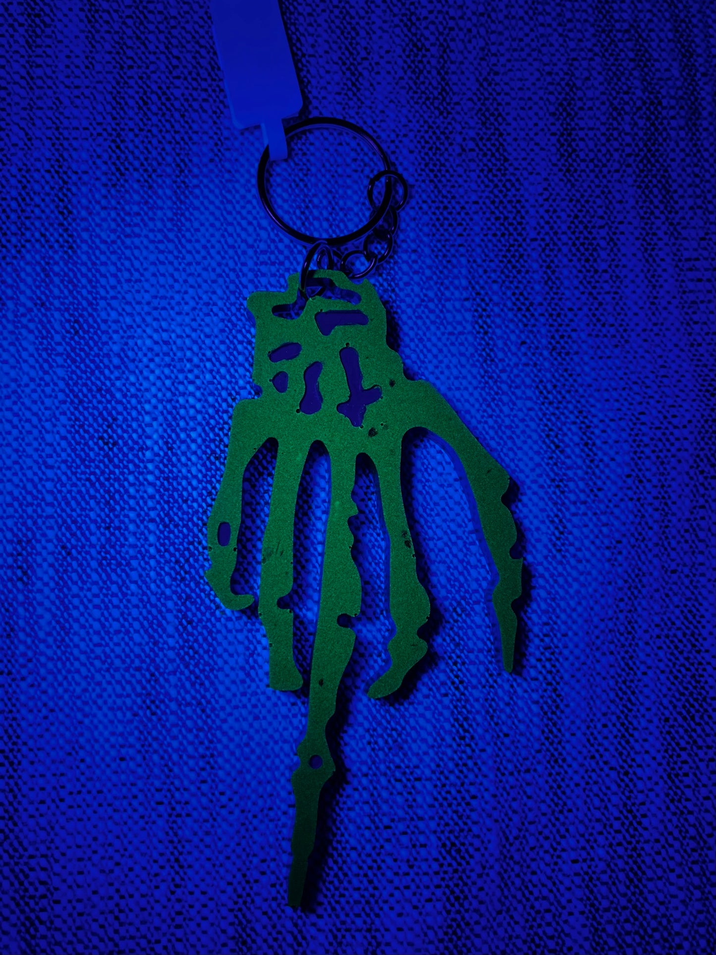 Middle Finger Skeleton Key Chain