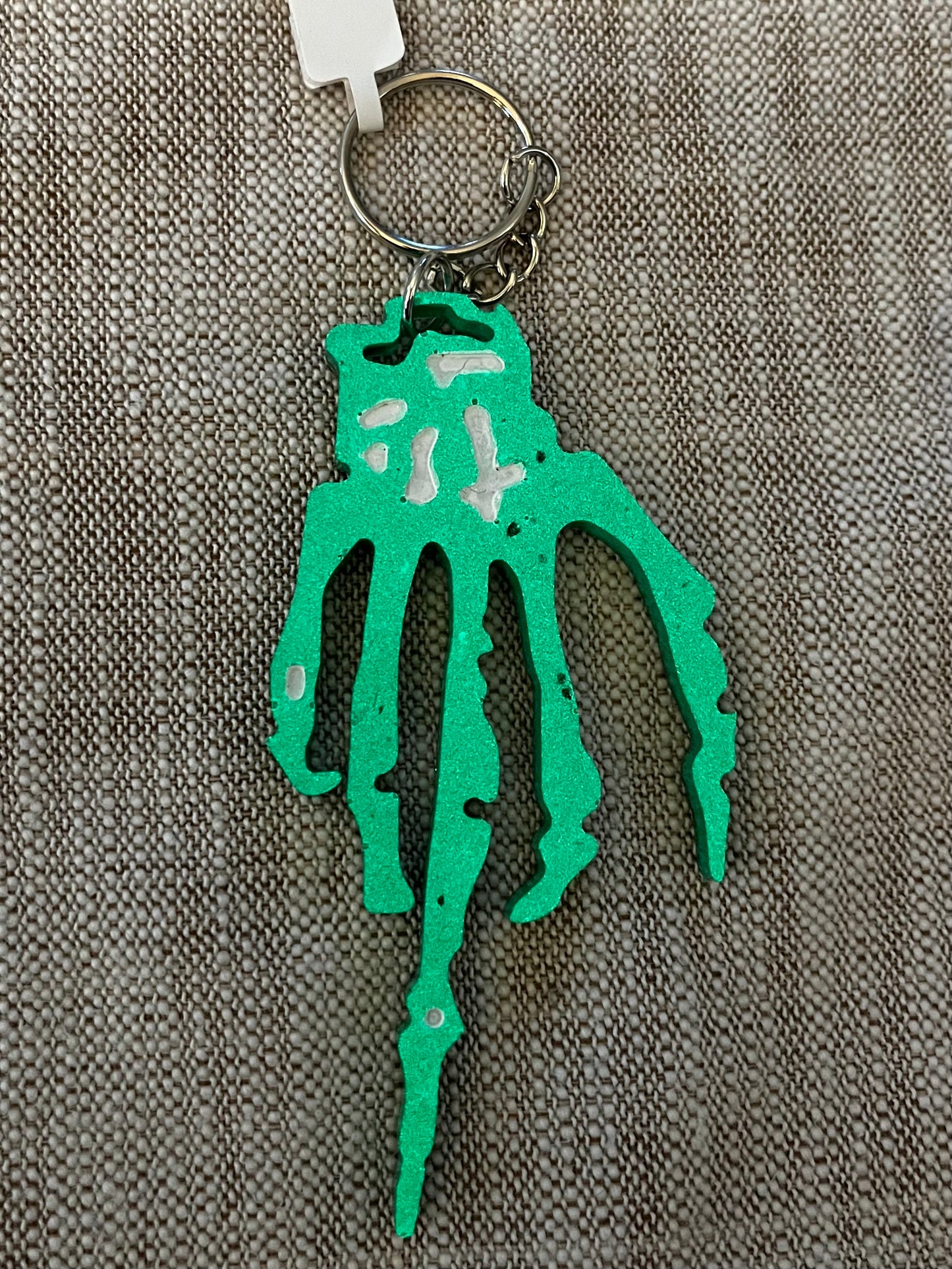 Middle Finger Skeleton Key Chain