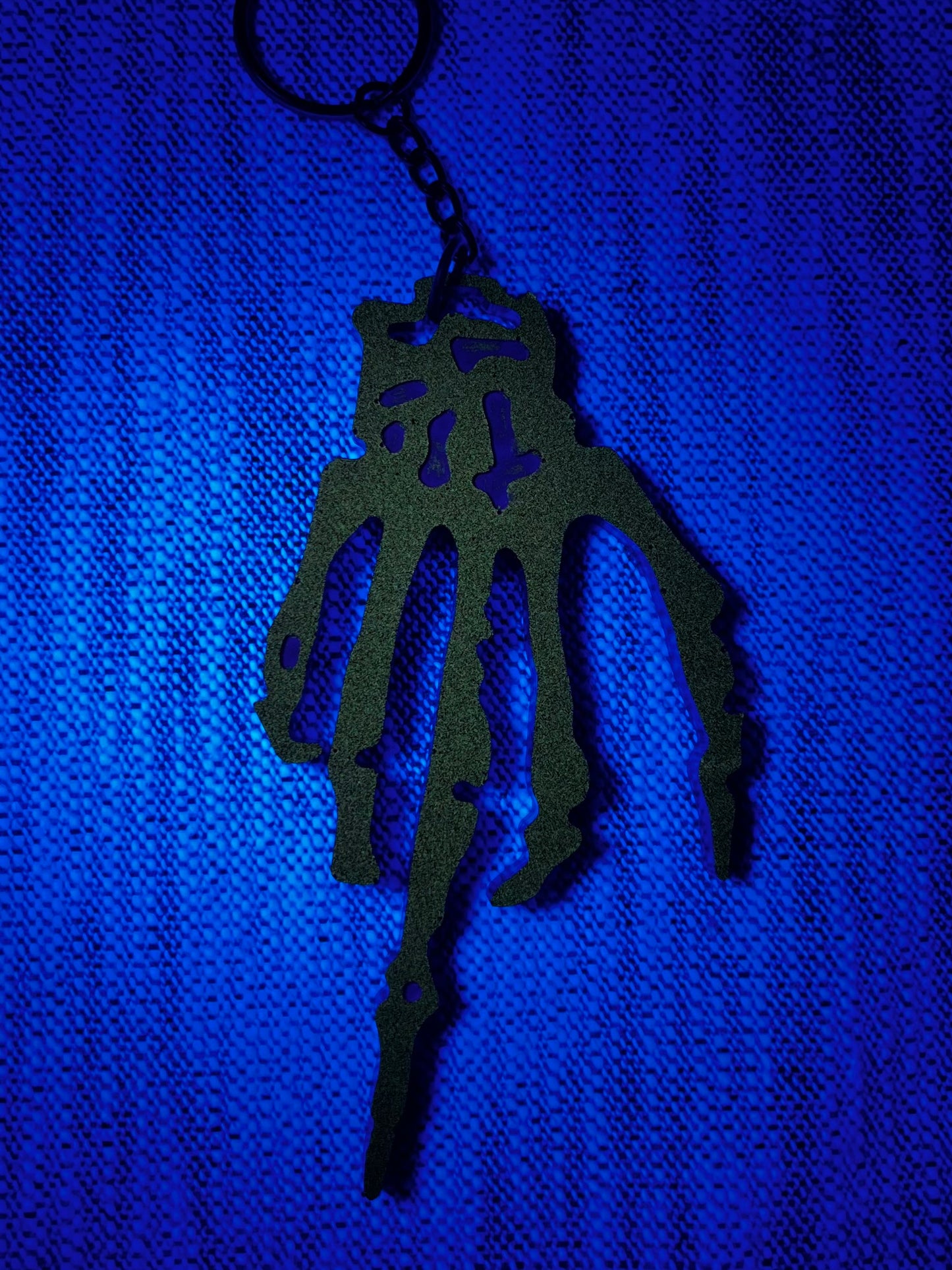 Middle Finger Skeleton Key Chain