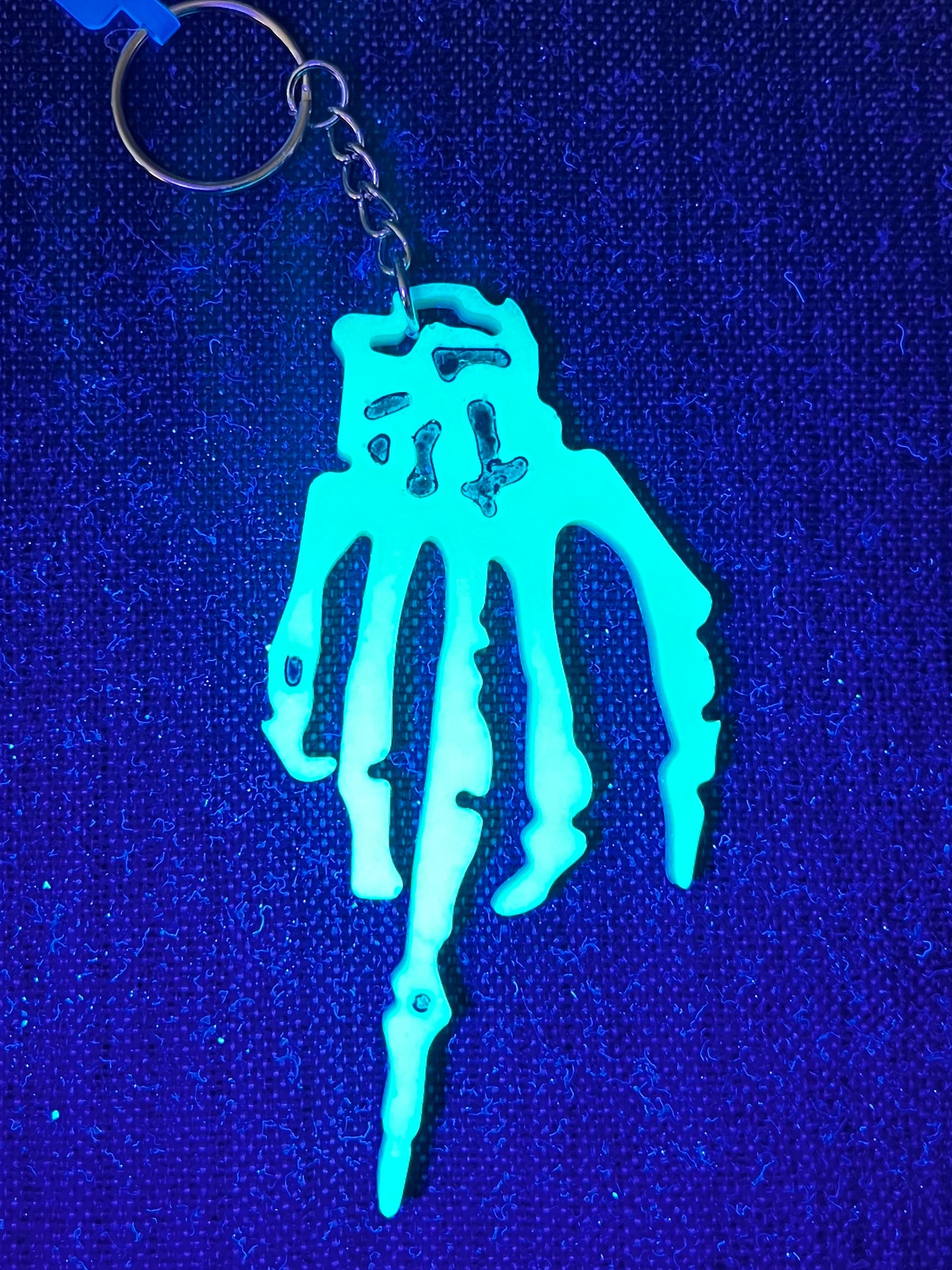 Middle Finger Skeleton Key Chain