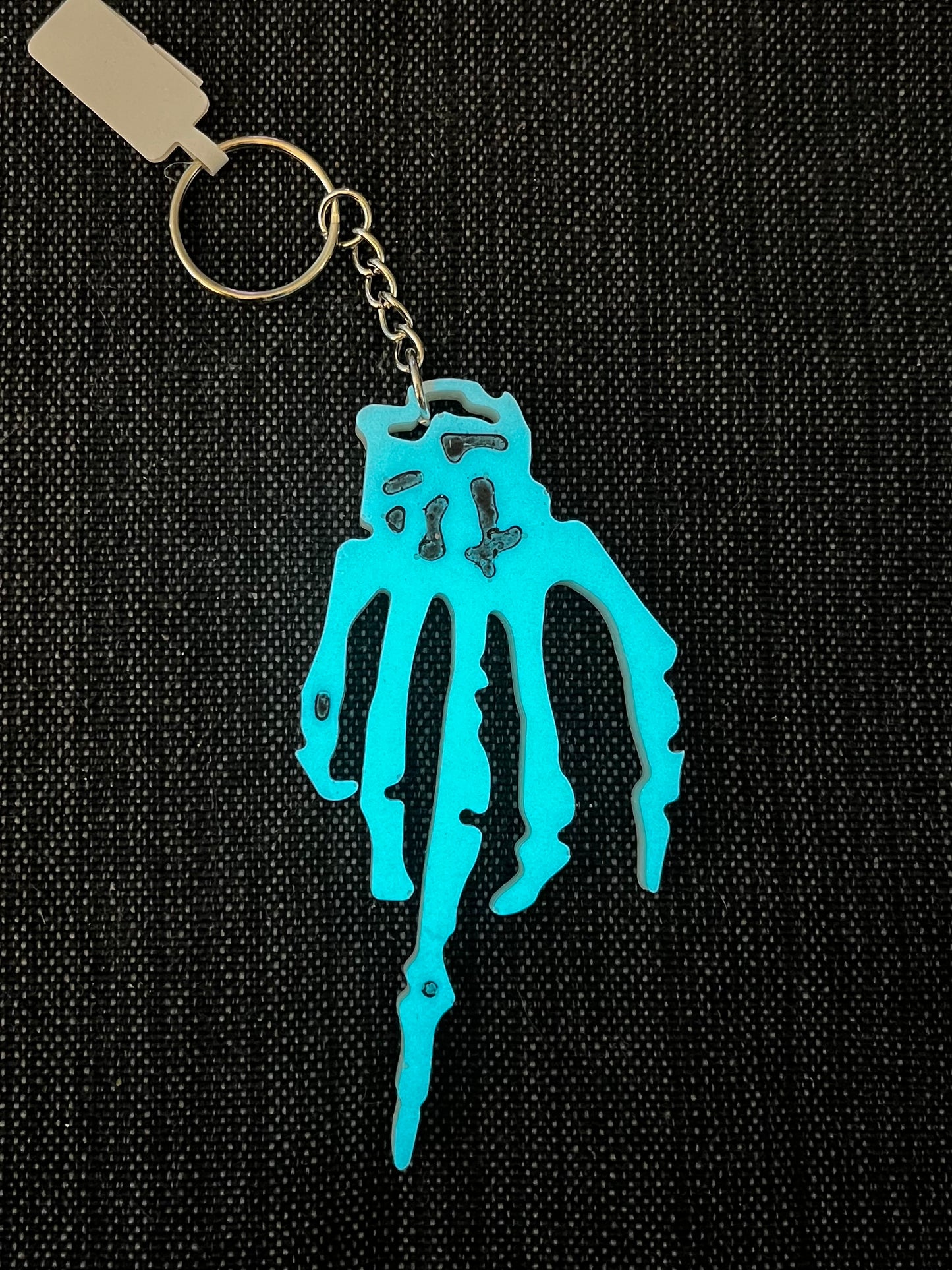 Middle Finger Skeleton Key Chain