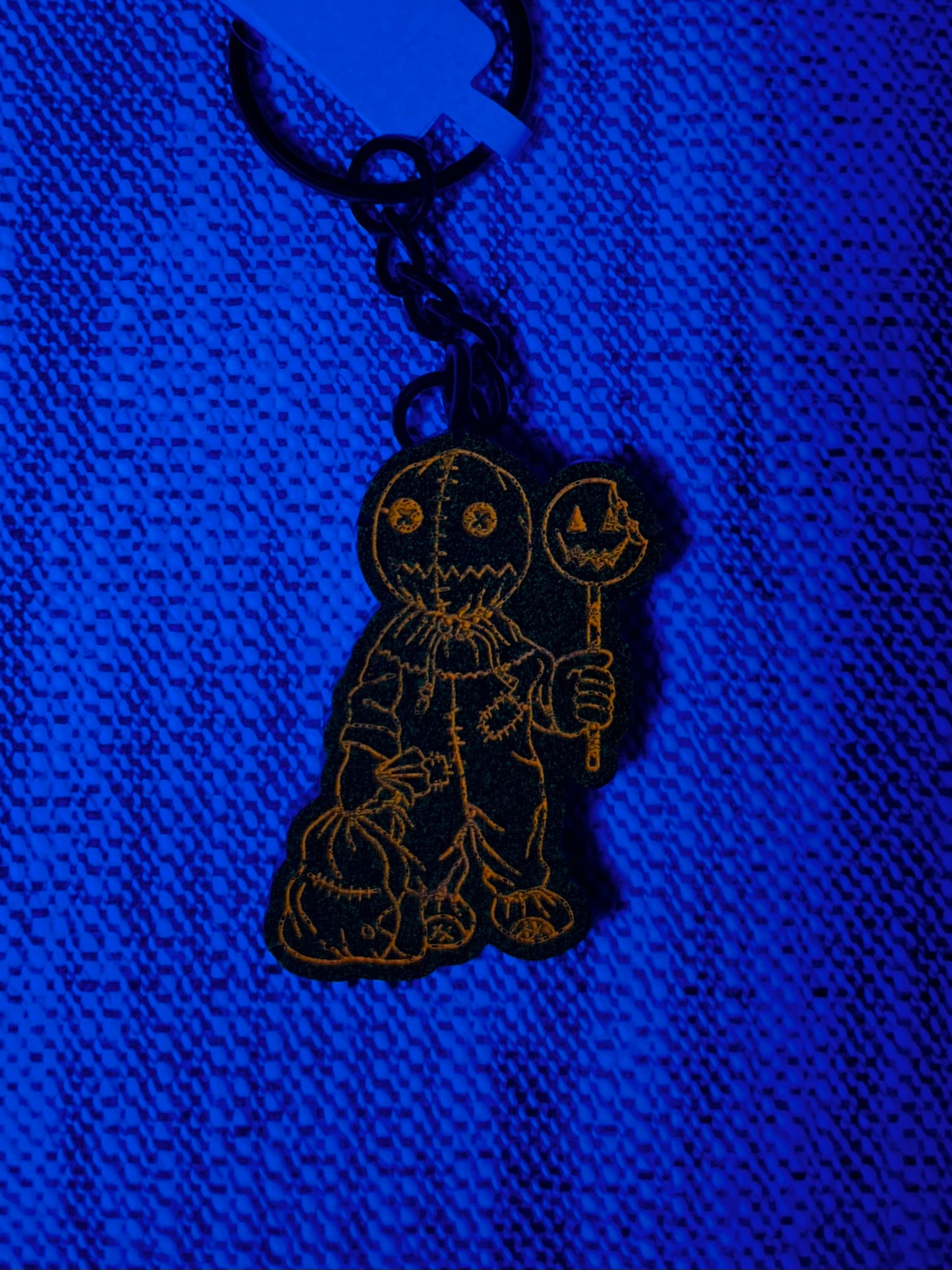 Scary Pumpkin Kid Keychain