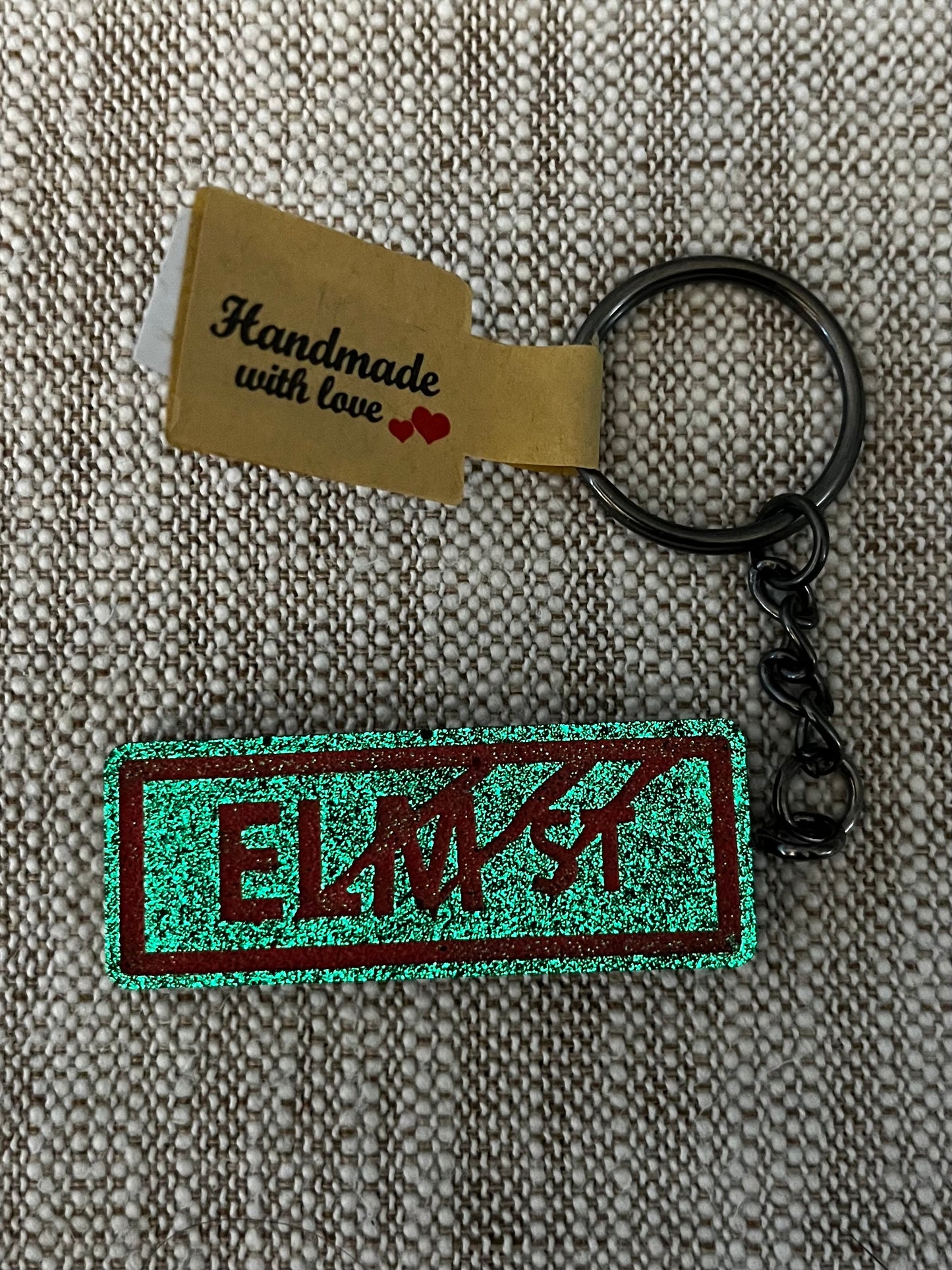 Elm Street Sign Keychain