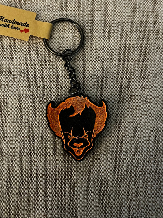 Small Killer Clown Face Keychain