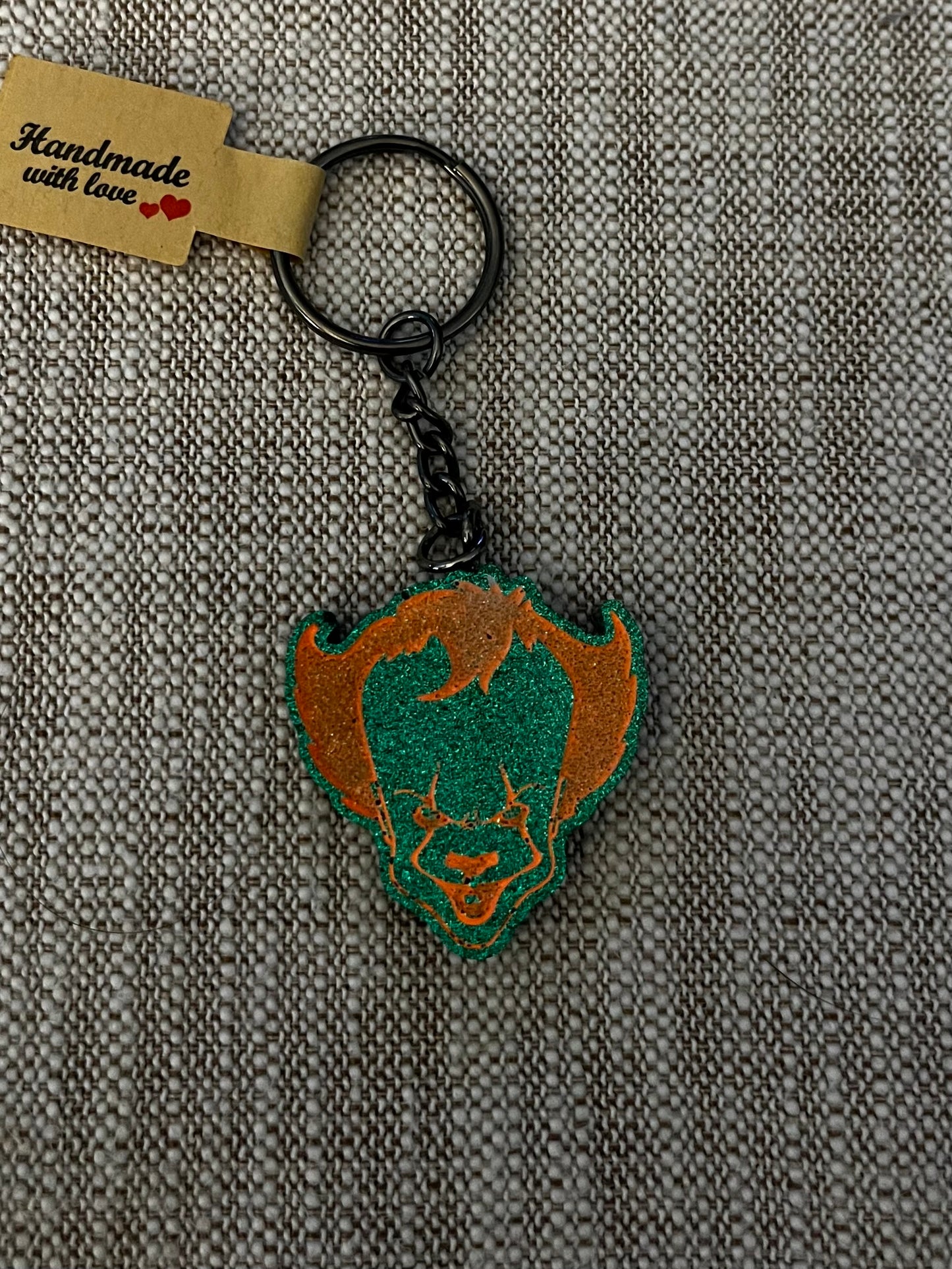 Small Killer Clown Face Keychain