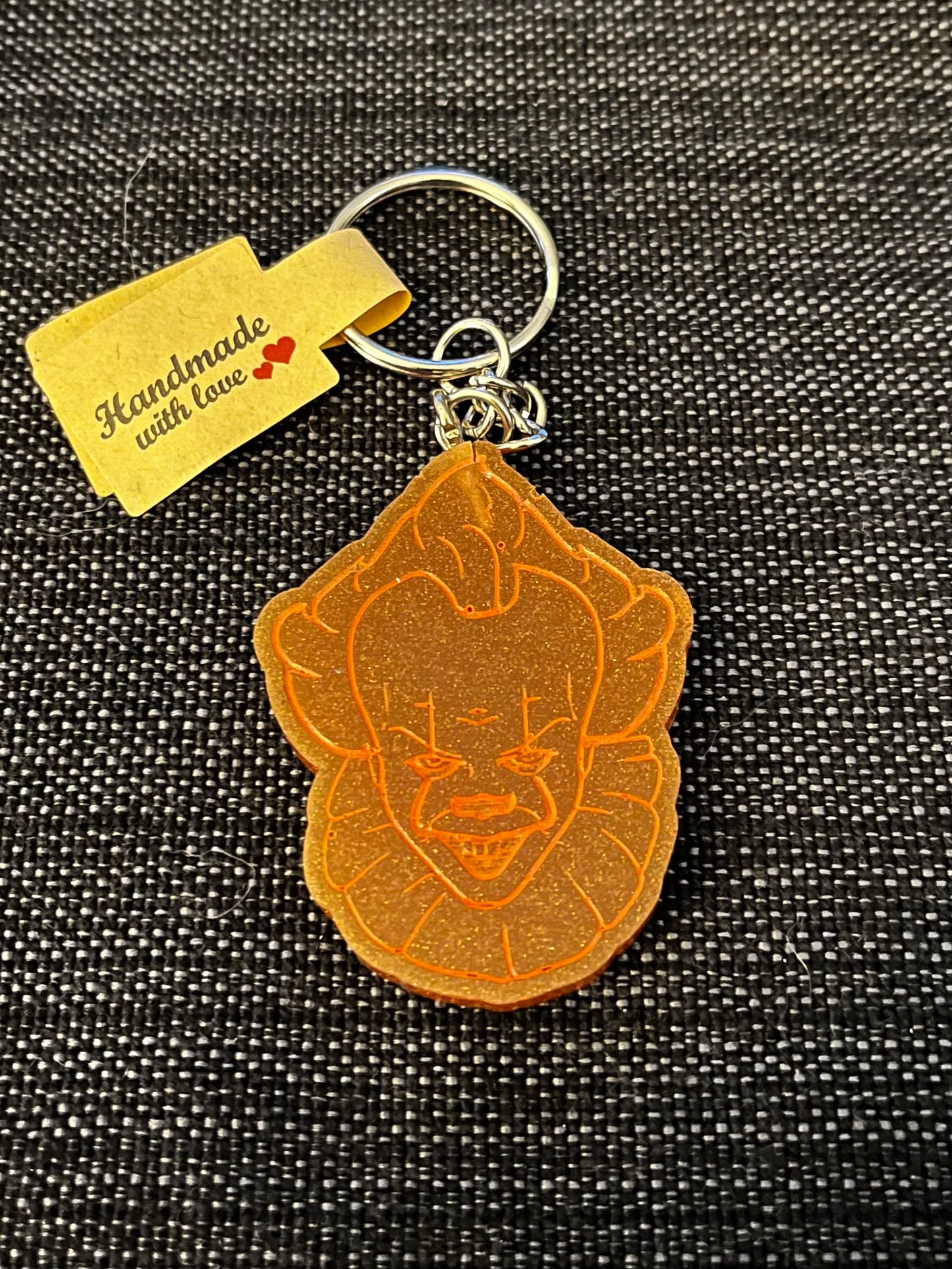 Large Killer Clown Face Keychain