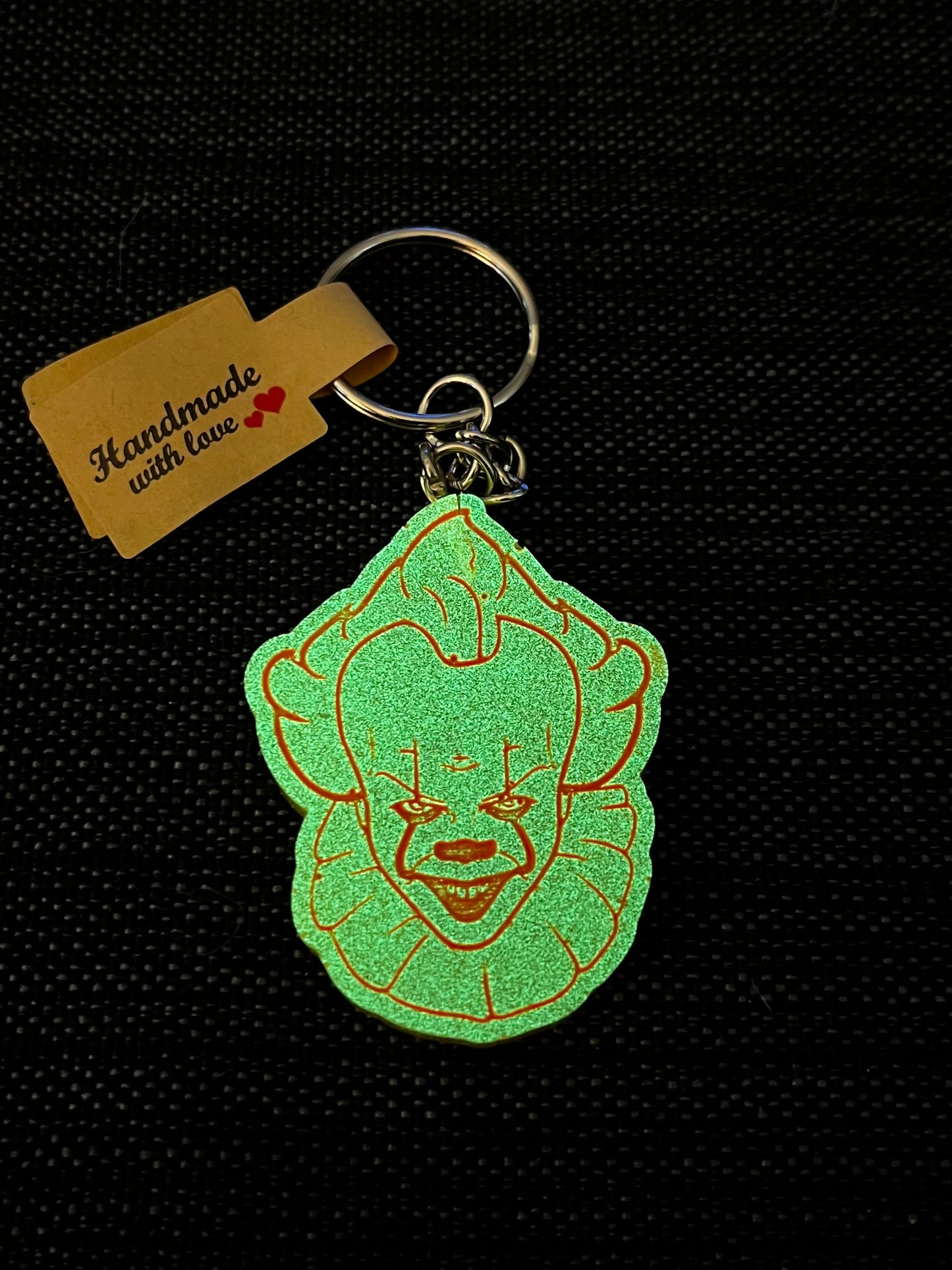 Large Killer Clown Face Keychain