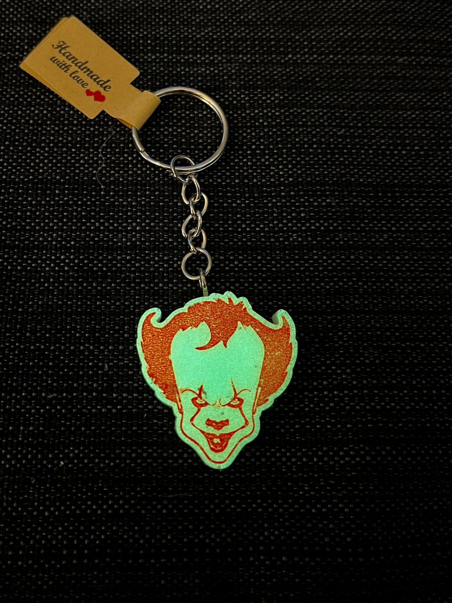 Large Killer Clown Face Keychain