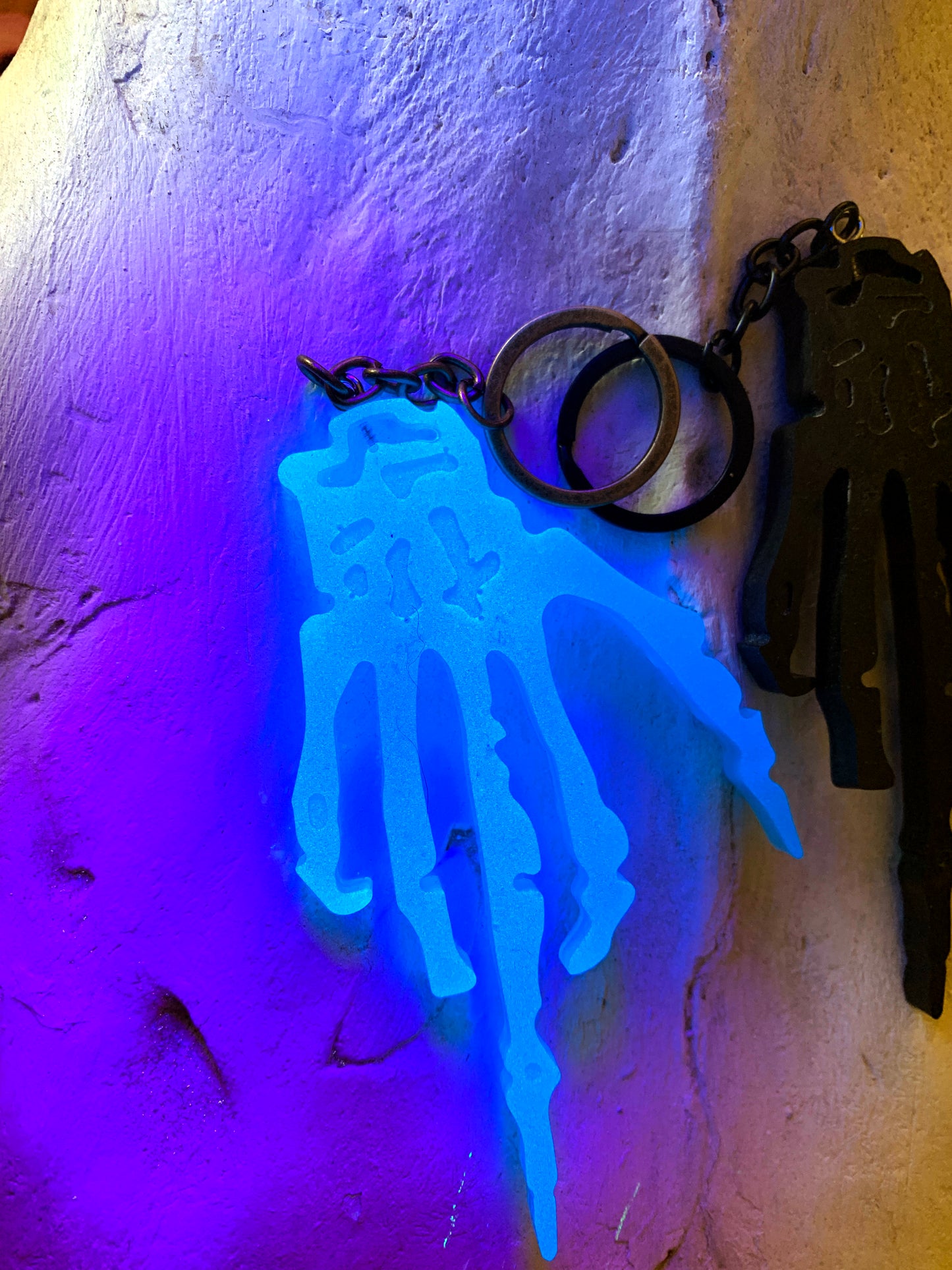 Skeleton Middle Finger Key Chain