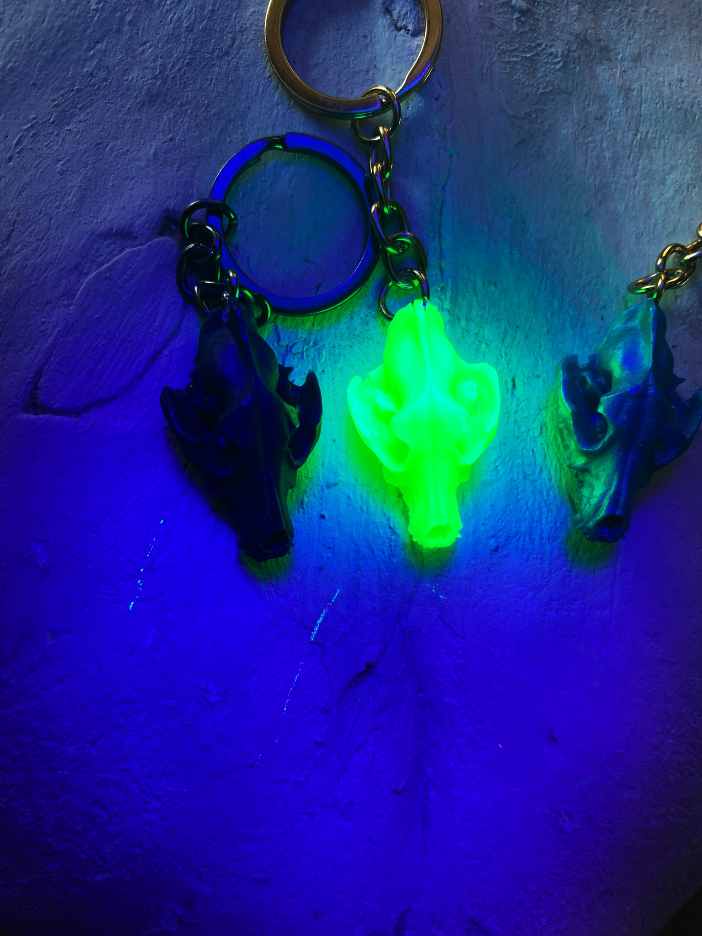 Resin Animal Skull Keychains